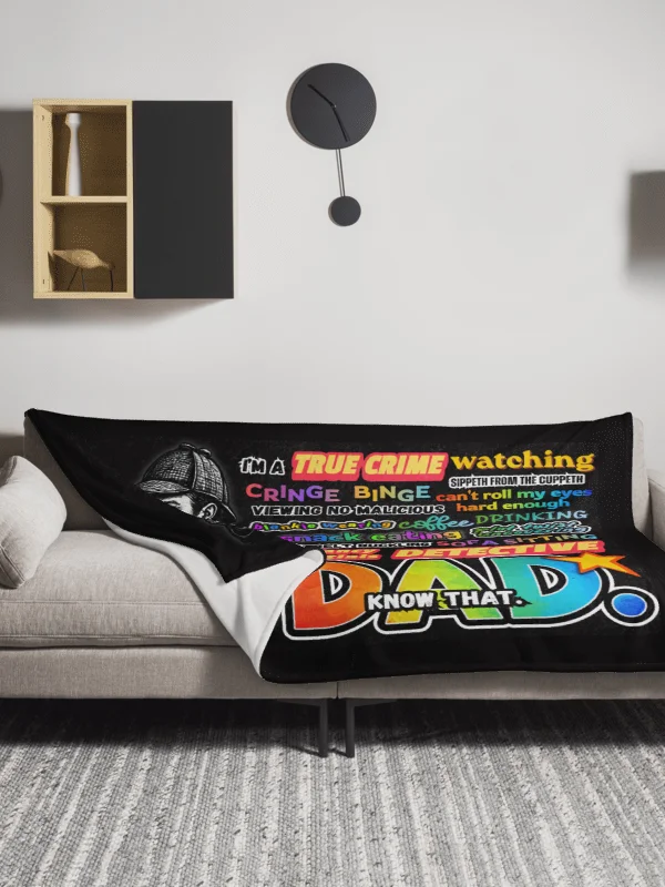 True Crime Dad Blanket Gift Cozy Throw product image (15)