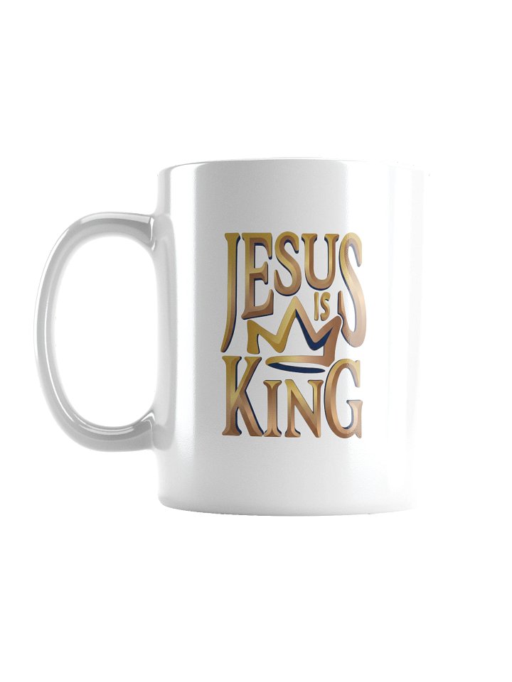 Jesus Is King Gold Crown Modern Fashion Graphic Tee product image (1)