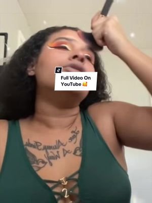 Orange Makeup Look Tutorial FULL VIDEO ON YOUTUBE #makeup #tutorial #makeuptok 