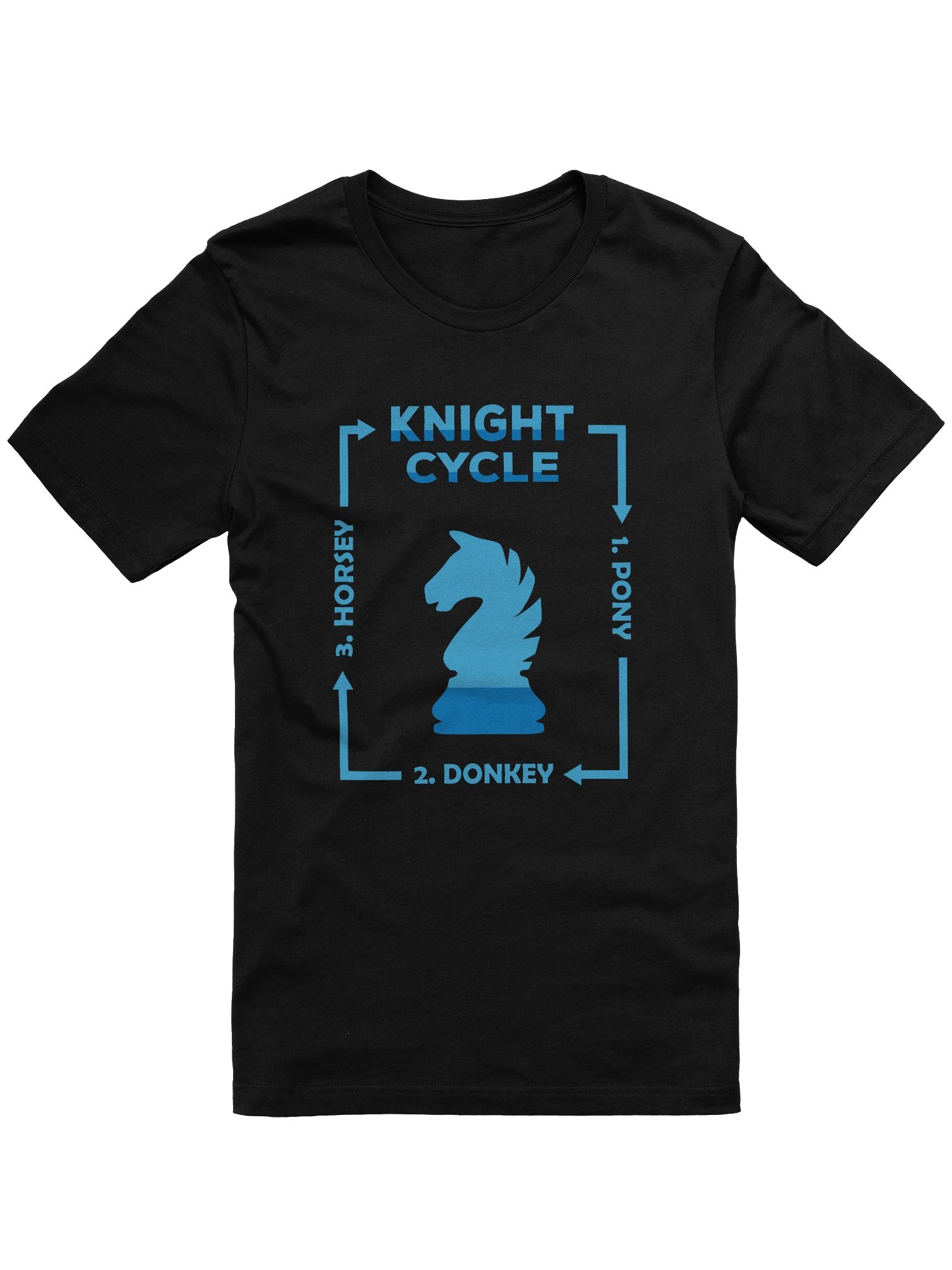 Knight Cycle Chess T-shirt product image (1)
