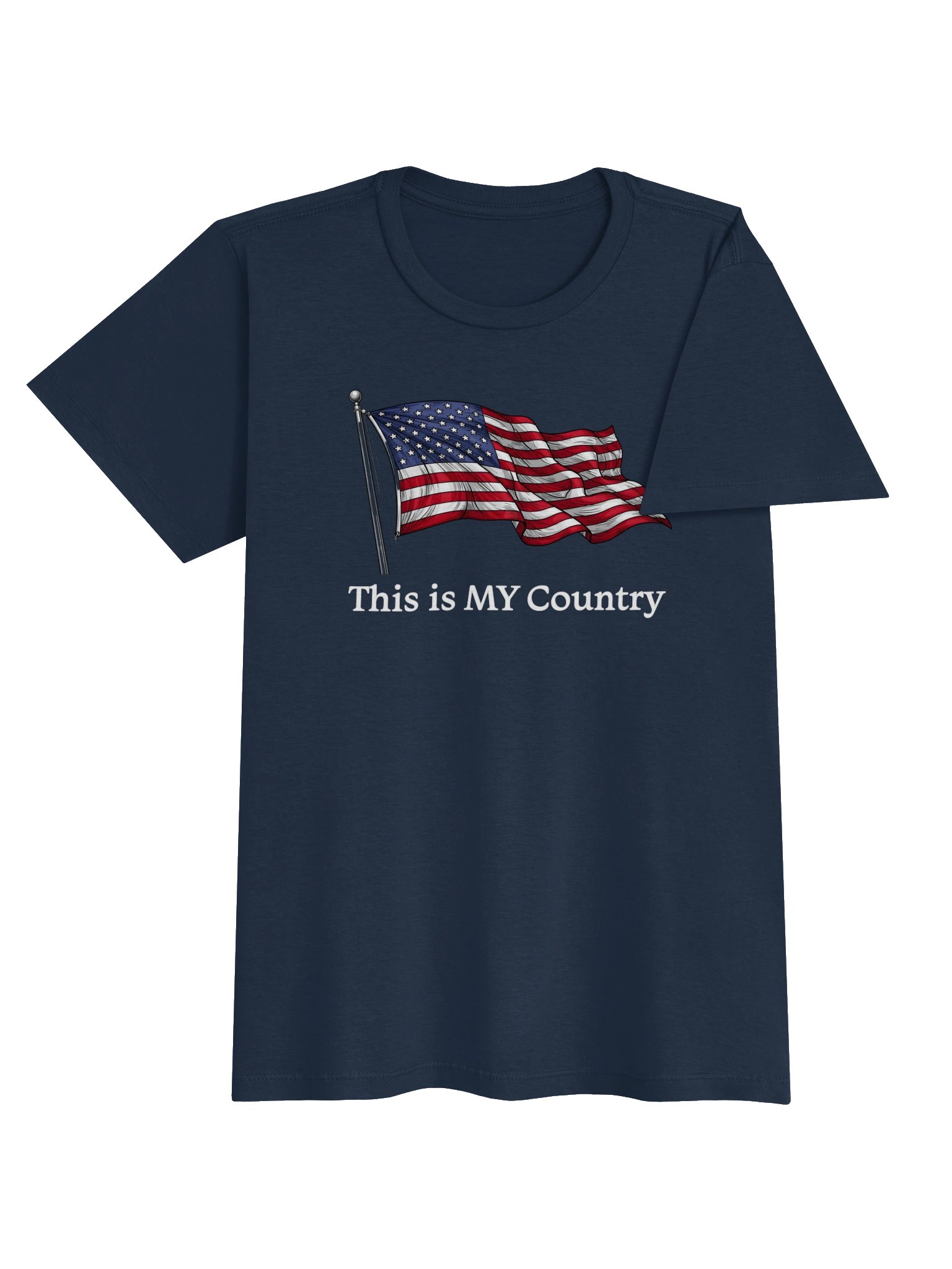 This Is MY Country Patriotic Womens Fit Tee product image (4)