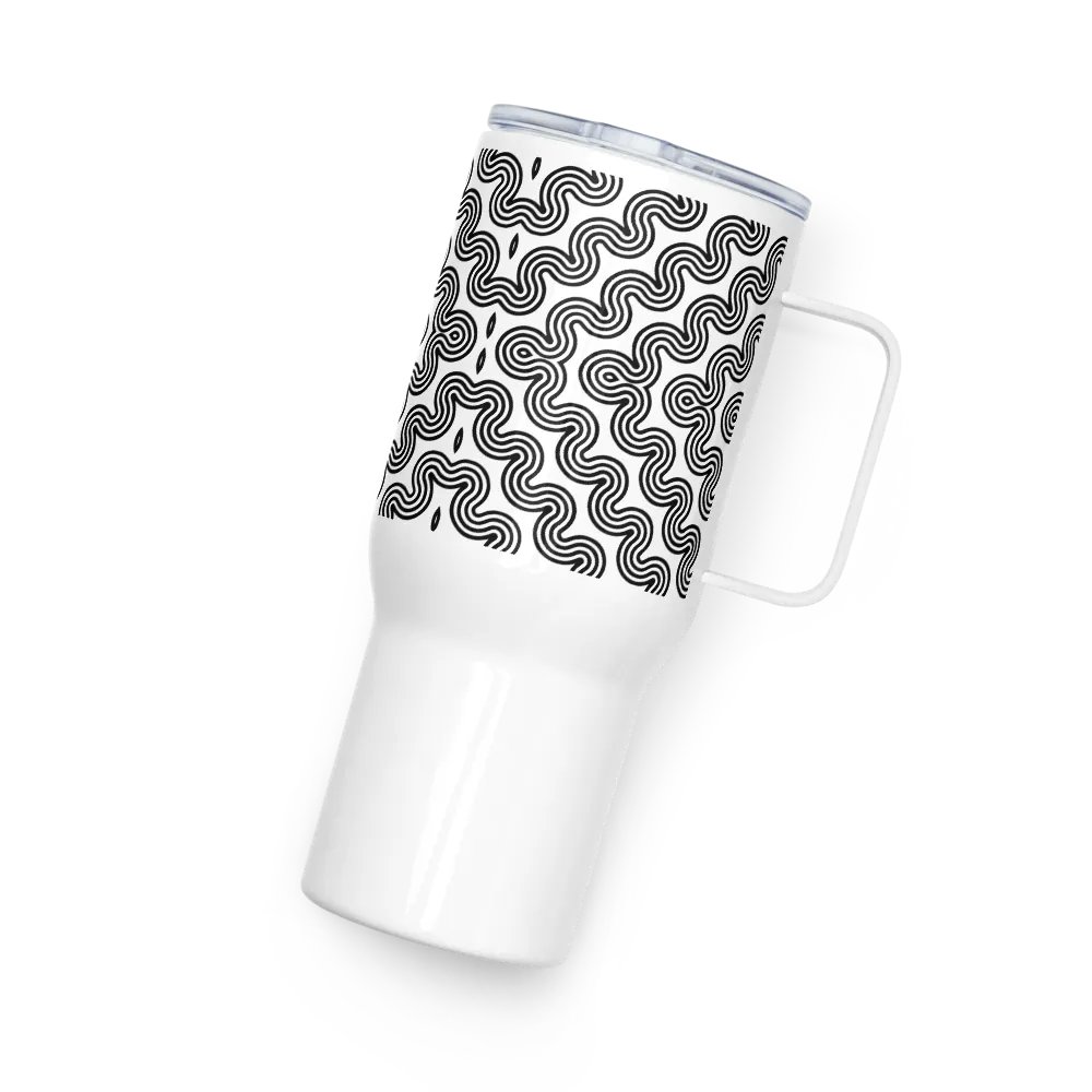 Monochrome Maze 25 oz Travel Mug product image (12)
