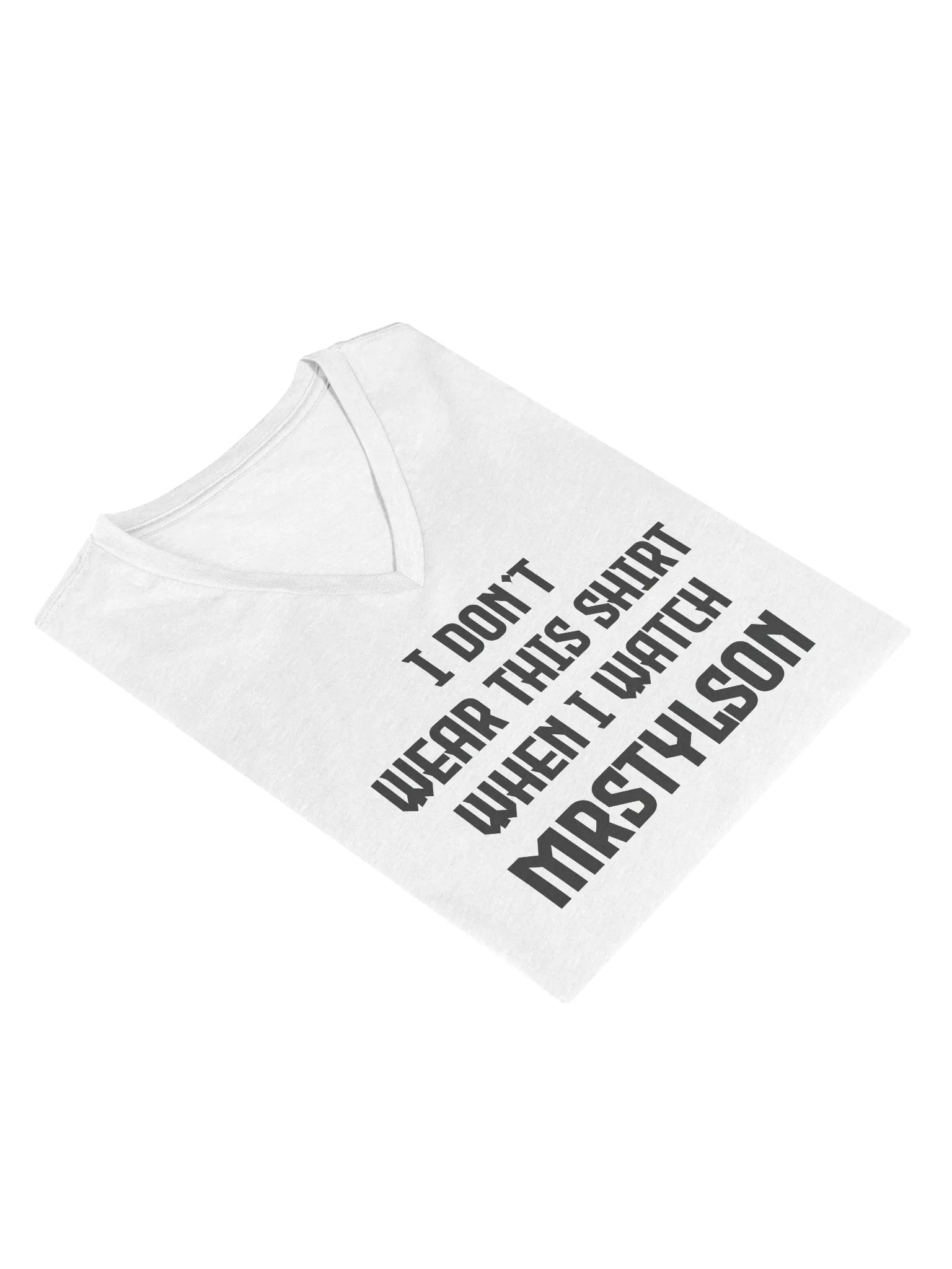 I Don't Wear This Women's V-Neck (Black Text) product image (19)