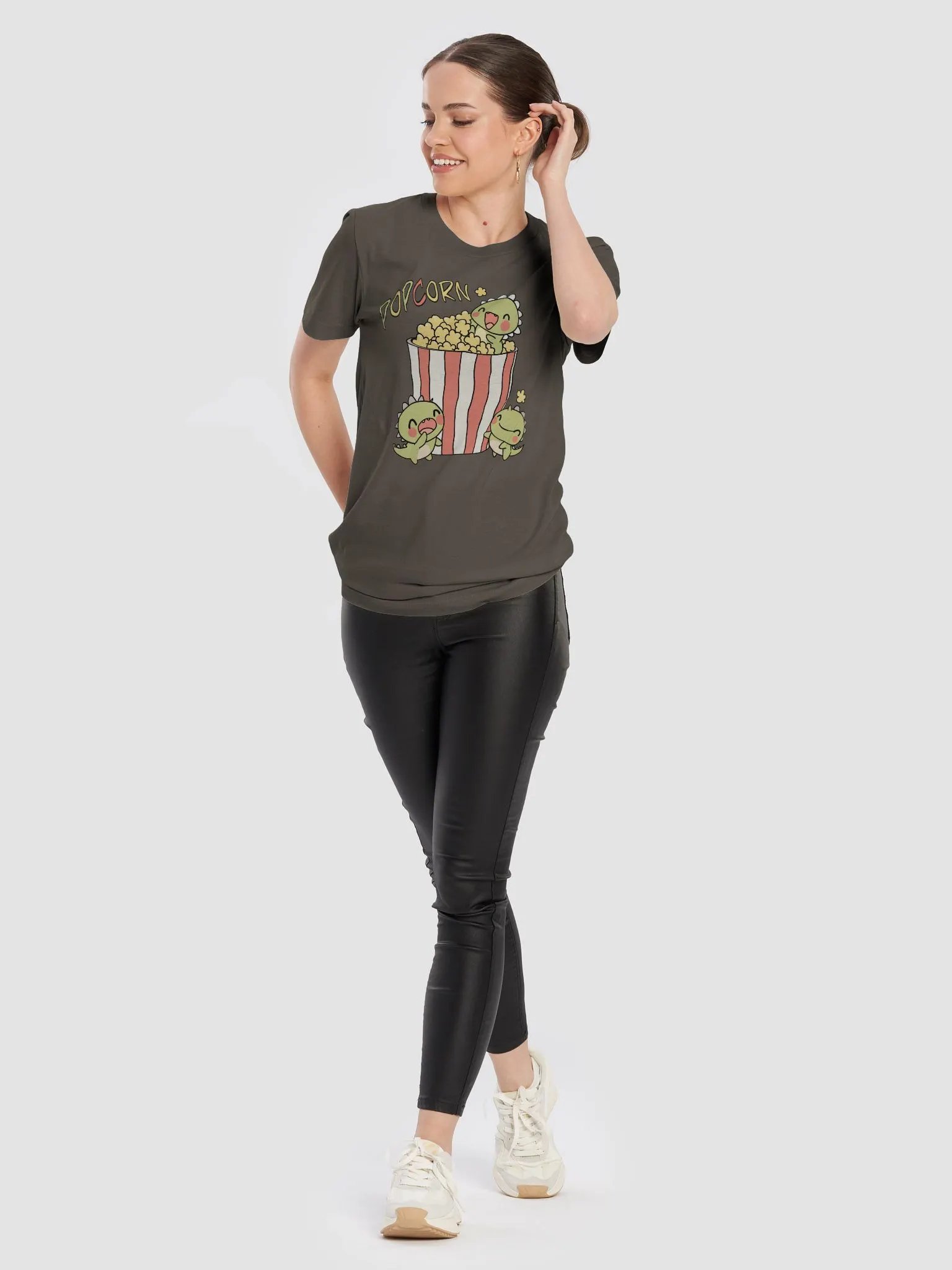Dino Popcorn Party T-Shirt product image (100)