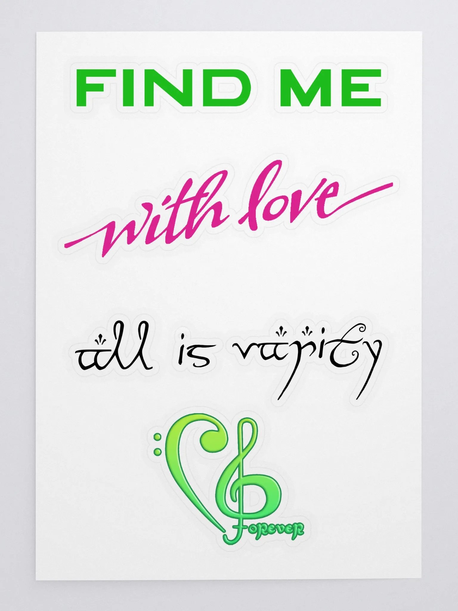 Grimmie Albums Sticker Sheet product image (3)