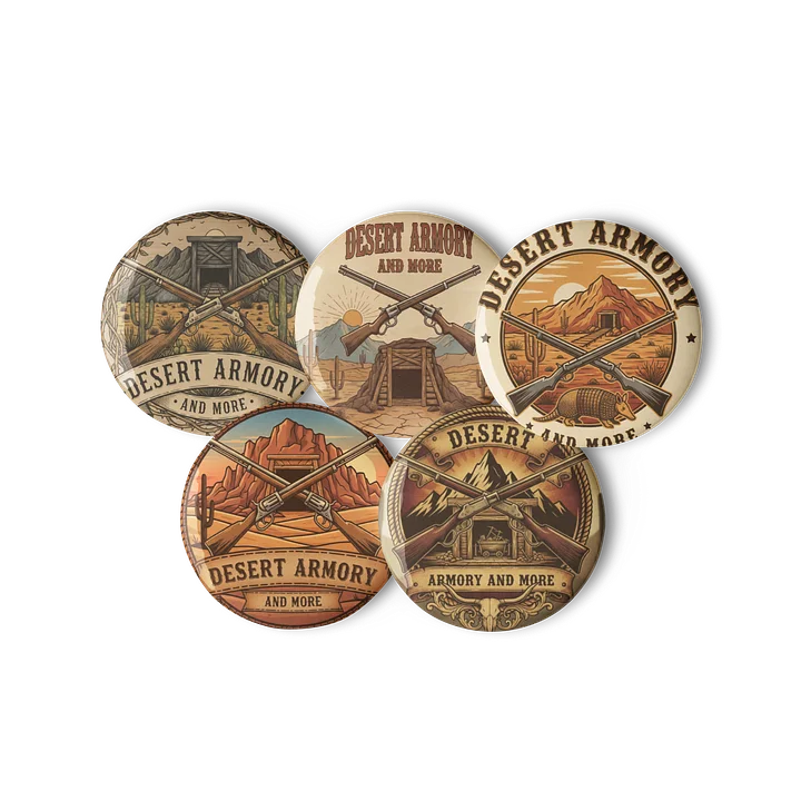 Desert Armory And More Pins, SET of 5 product image (2)