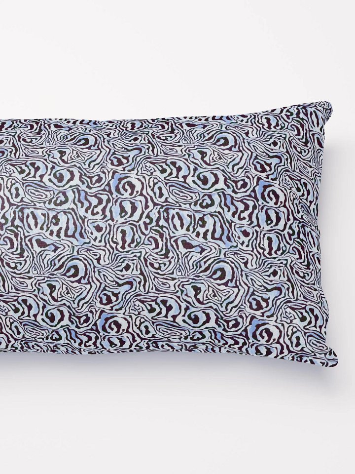 Blue Black Snake Pattern Pillow product image (4)