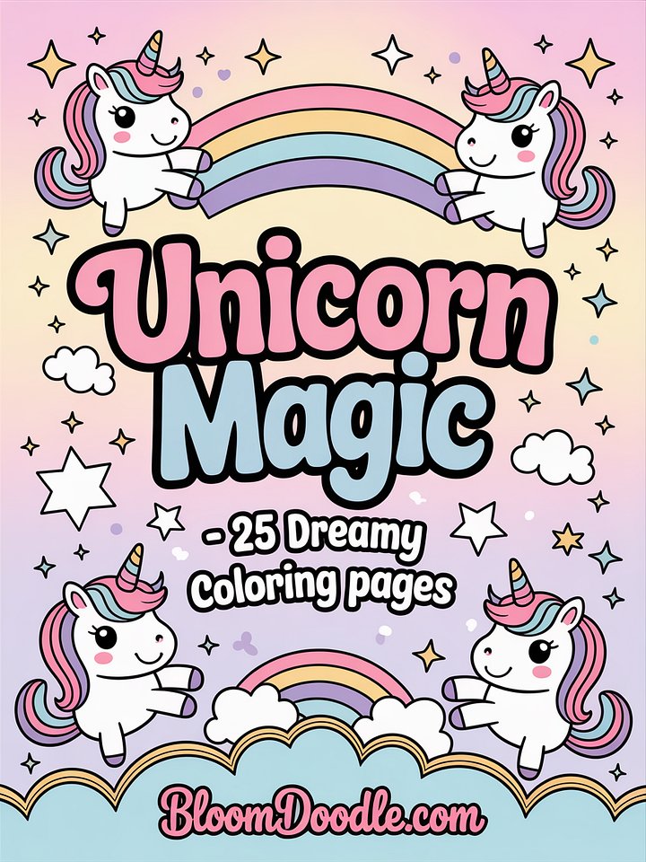 Unicorn Dreams Coloring Book product image (1)