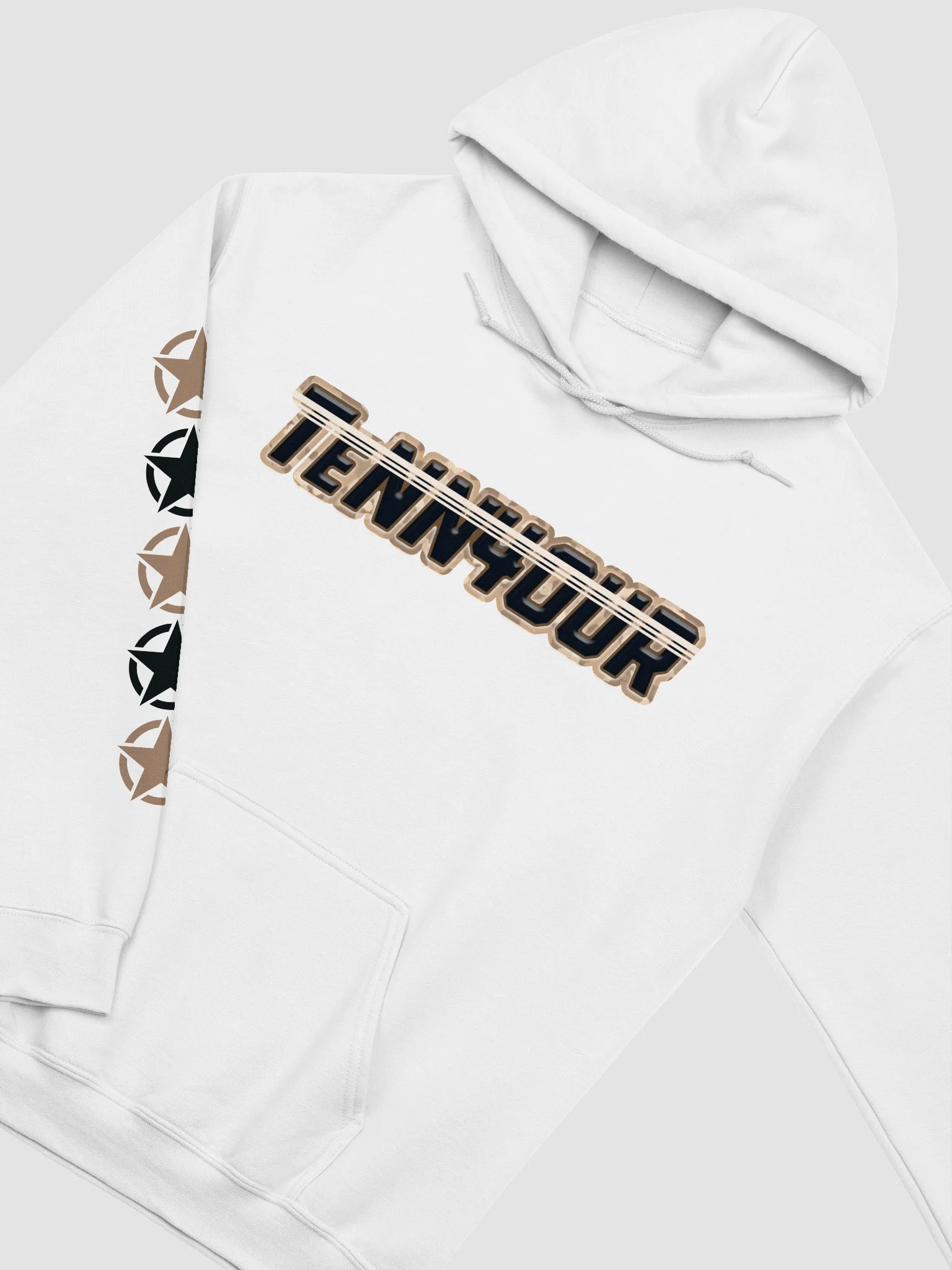 #TeNN4OURARMY Hoodie - Tan & Black product image (9)