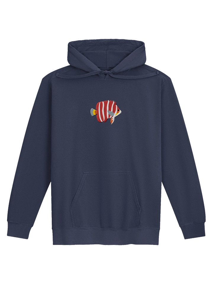 Peppermint Angelfish Premium Hooded Sweatshirt (Embroidered) for Reef and Marine Aquarium Lovers product image (1)