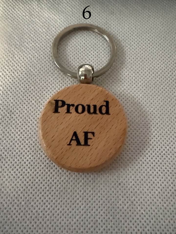 LGBTQ+ Wooden Engraved Keychains | Pride, Love & Identity Designs | Handmade & Meaningful (3) product image (6)