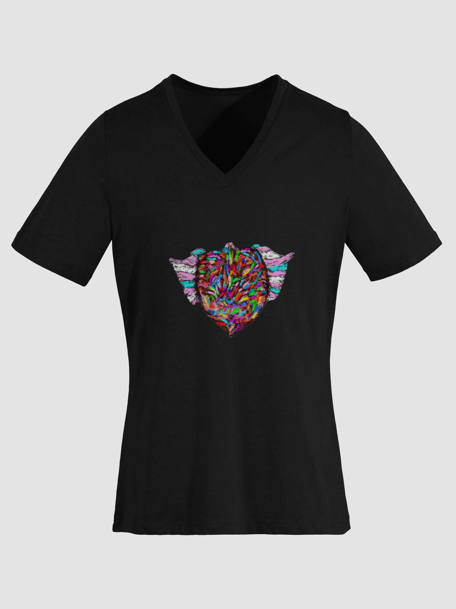 Love Has Wings Relaxed V-Neck Tee product image (32)