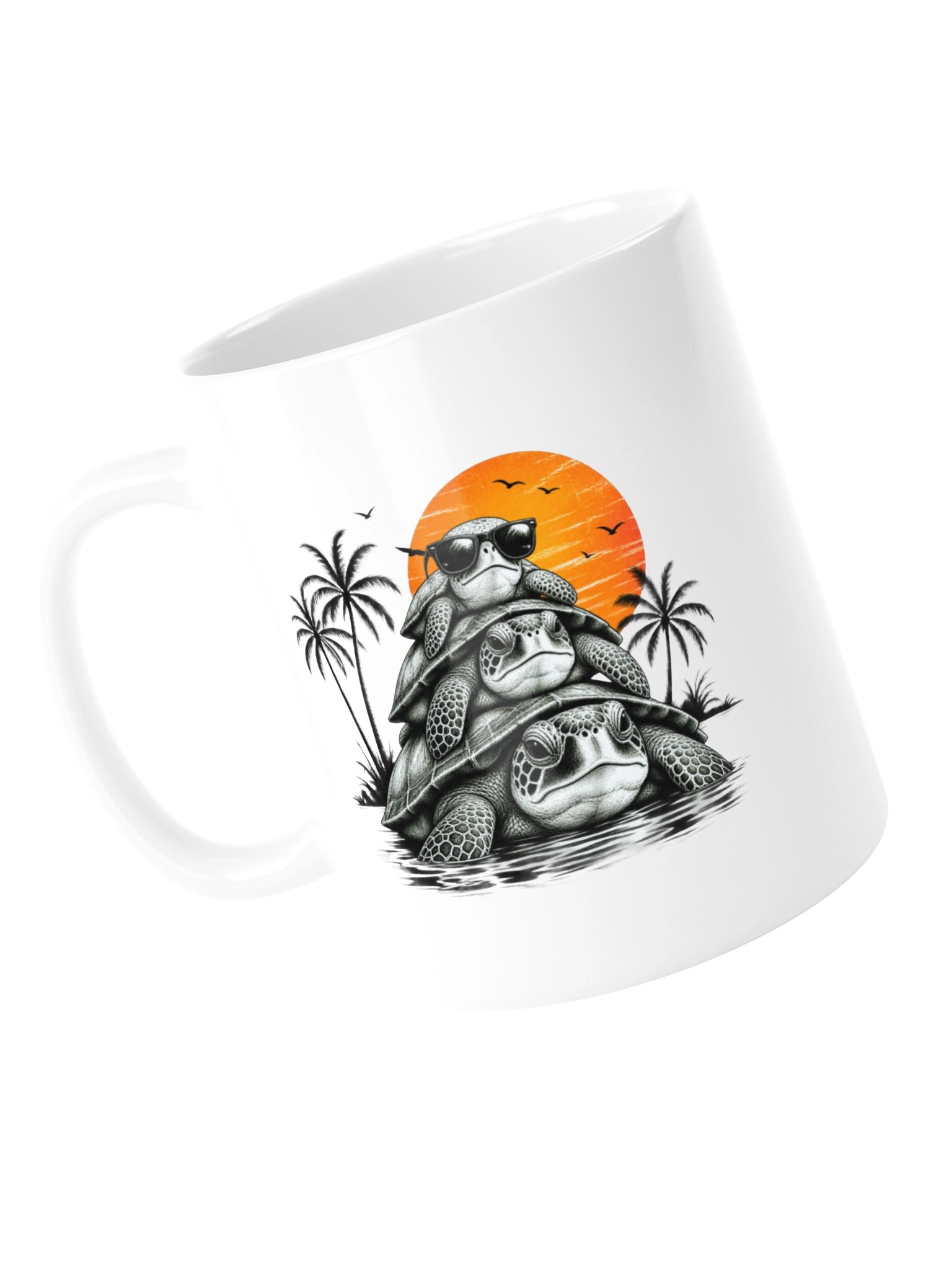 Slow Life Turtle Ceramic Mug product image (13)