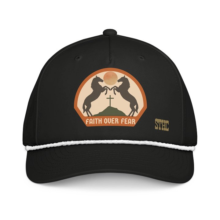 Faith Over Fear Classic Rope Hat product image (1)
