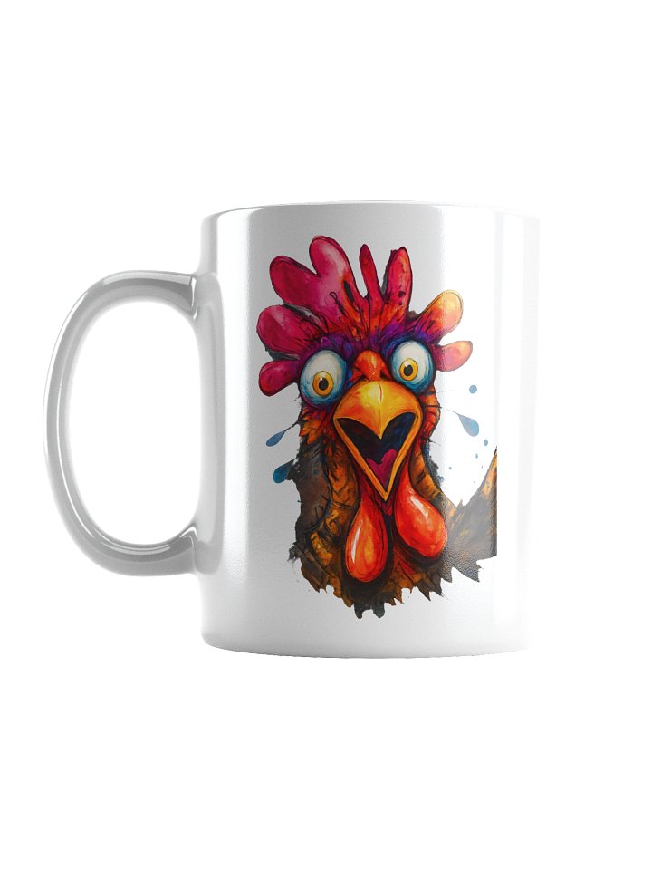 Squawking Roosters White Glossy Mug product image (3)