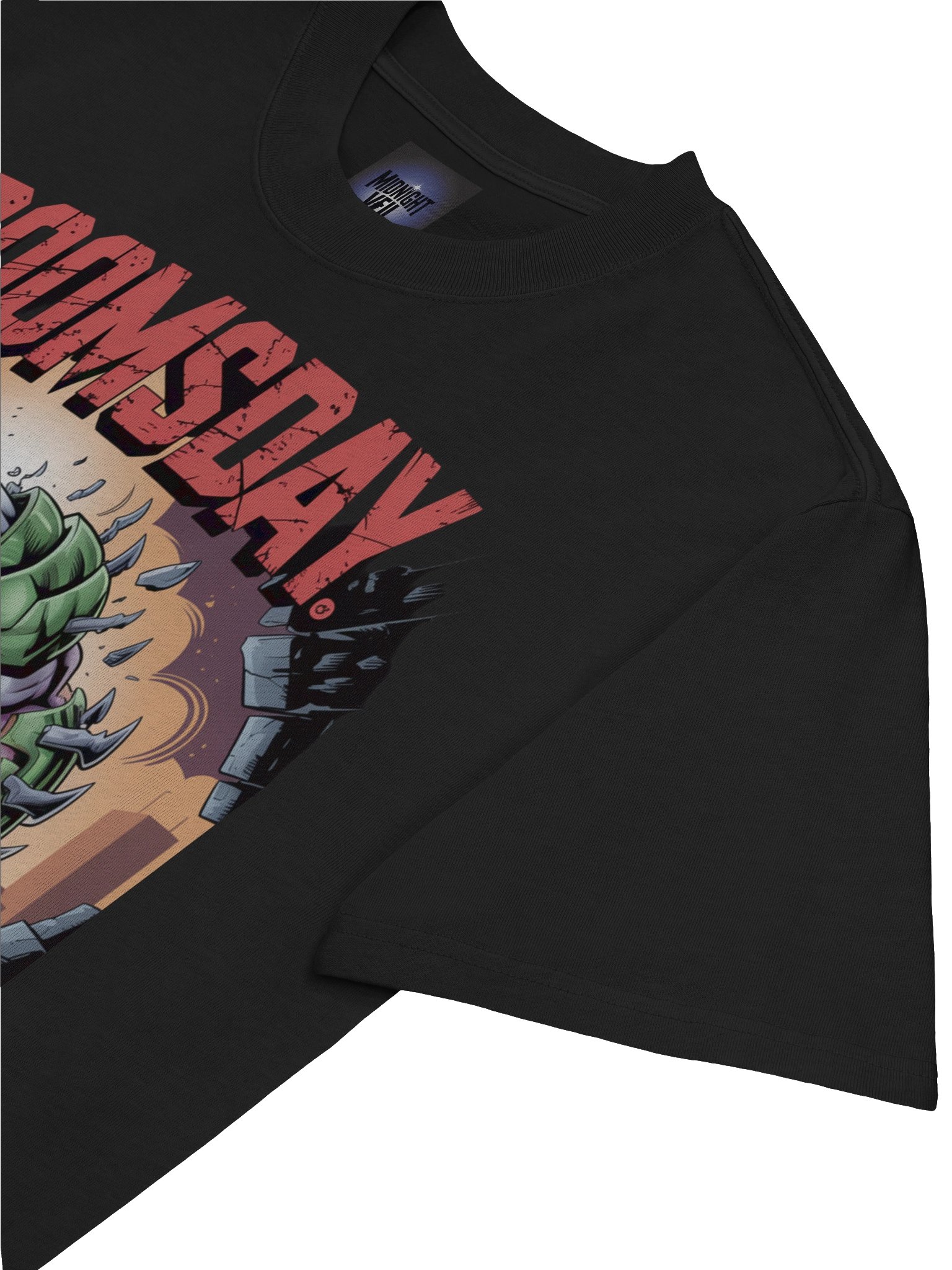 Doomsday Unleashed: Superman's Bane Inspired Oversized Faded T-Shirt product image (7)