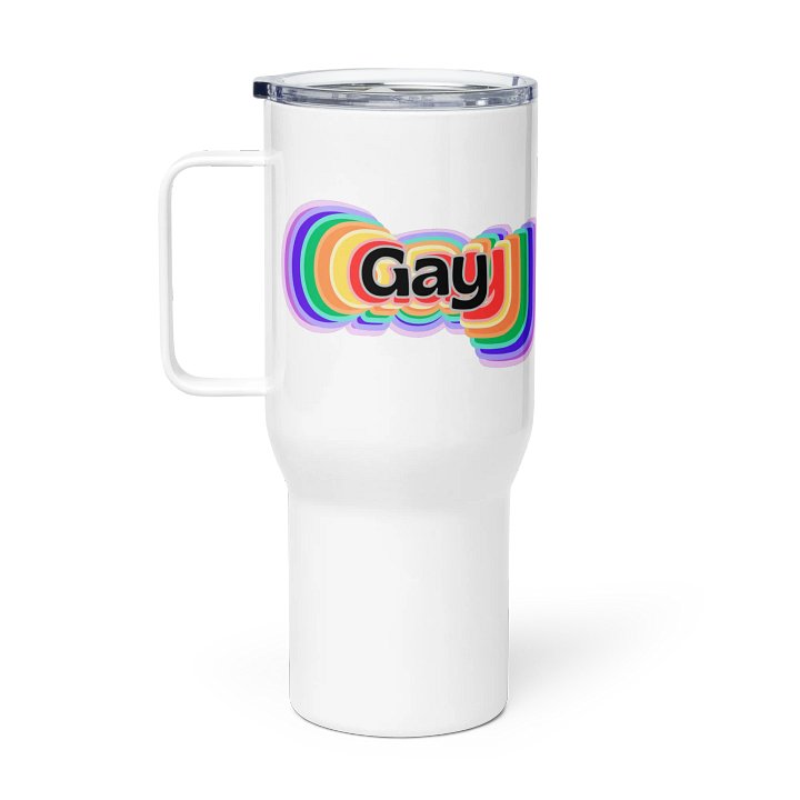 LGBTQIAP2S+ 2025, Rainbow Gay, White Tumbler product image (1)