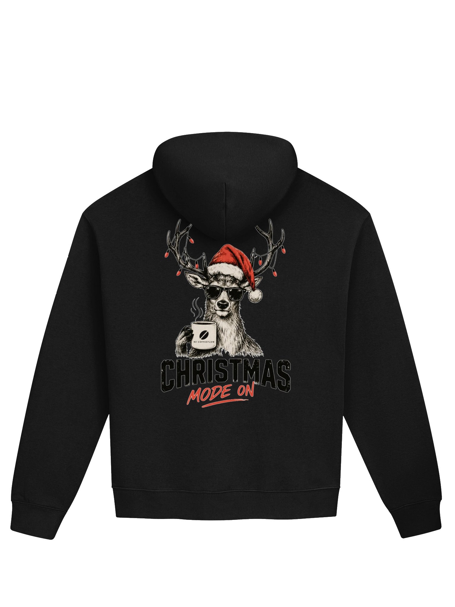 Christmas Mode On – Cool Reindeer Men’s Hoodie product image (10)