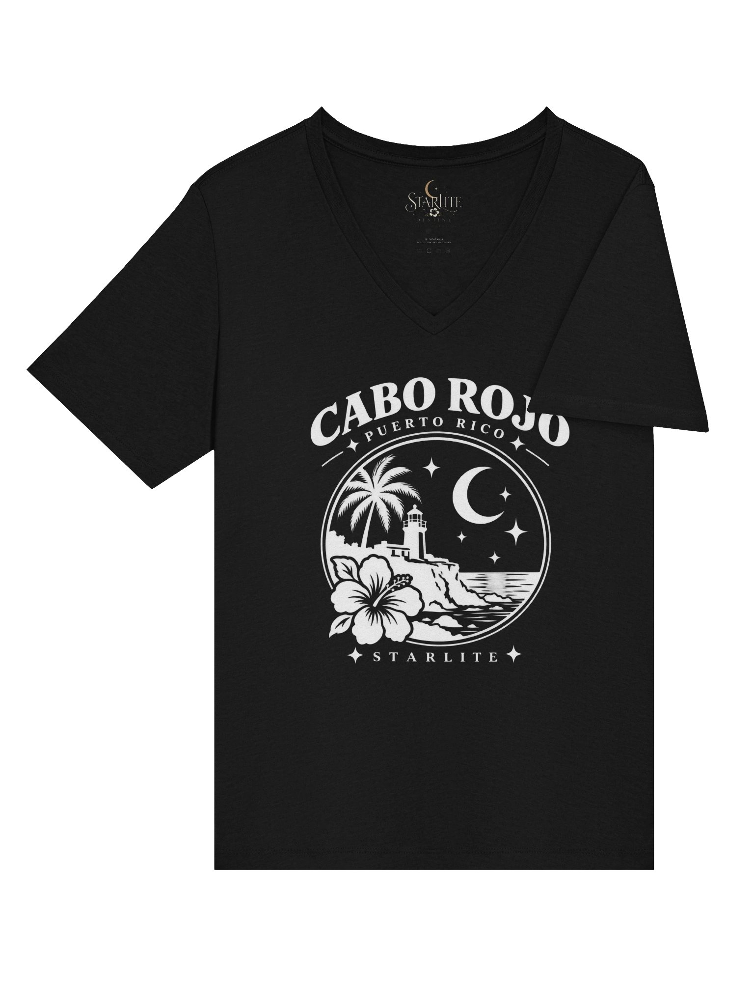 Cabo Rojo, Puerto Rico — Starlite V-Neck Tee product image (17)