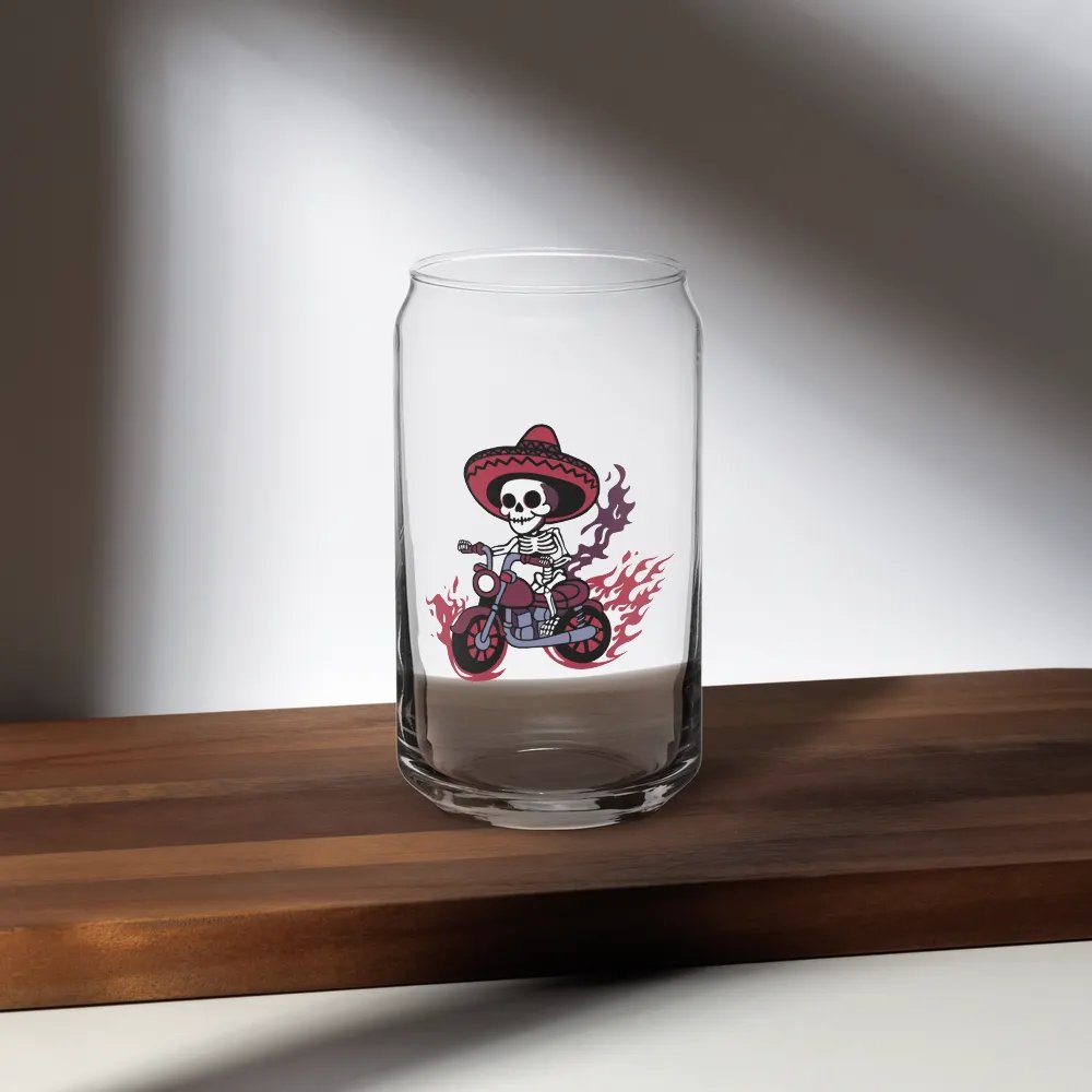 Bone to be Wild 16oz Can-Shaped Drinking Glass product image (10)