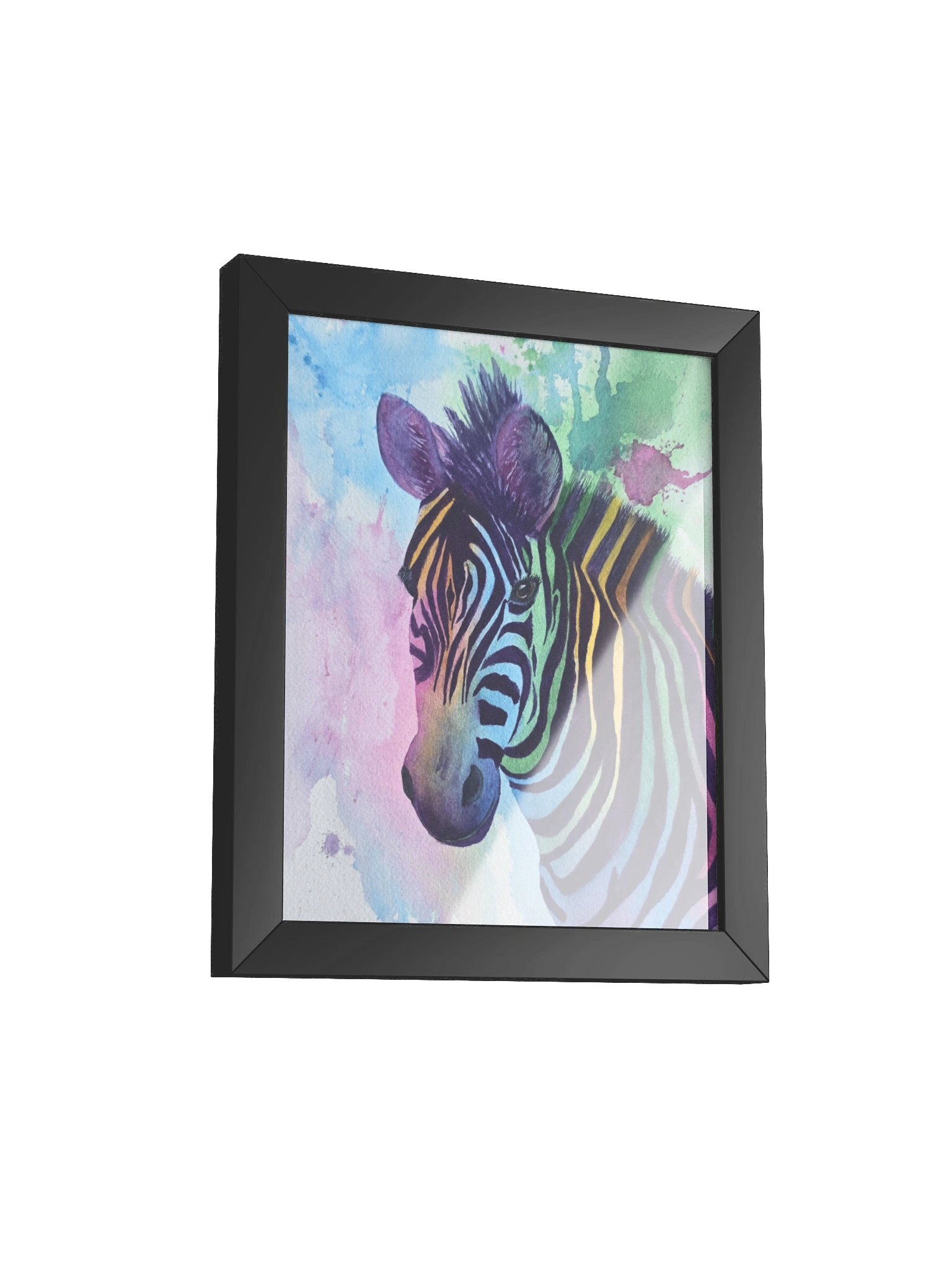 Rainbow Zebra - Framed Poster product image (2)