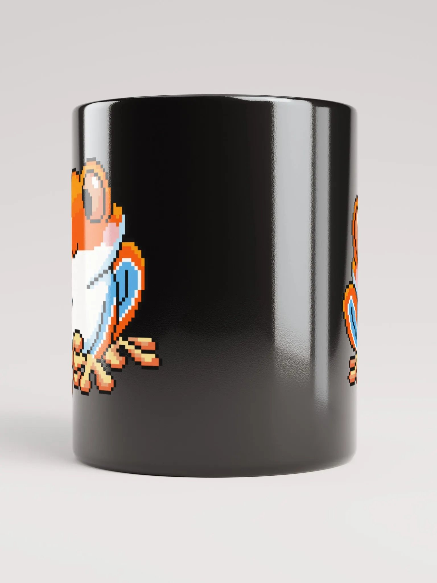 Orange Rip the Frog Black Glossy Mug product image (3)