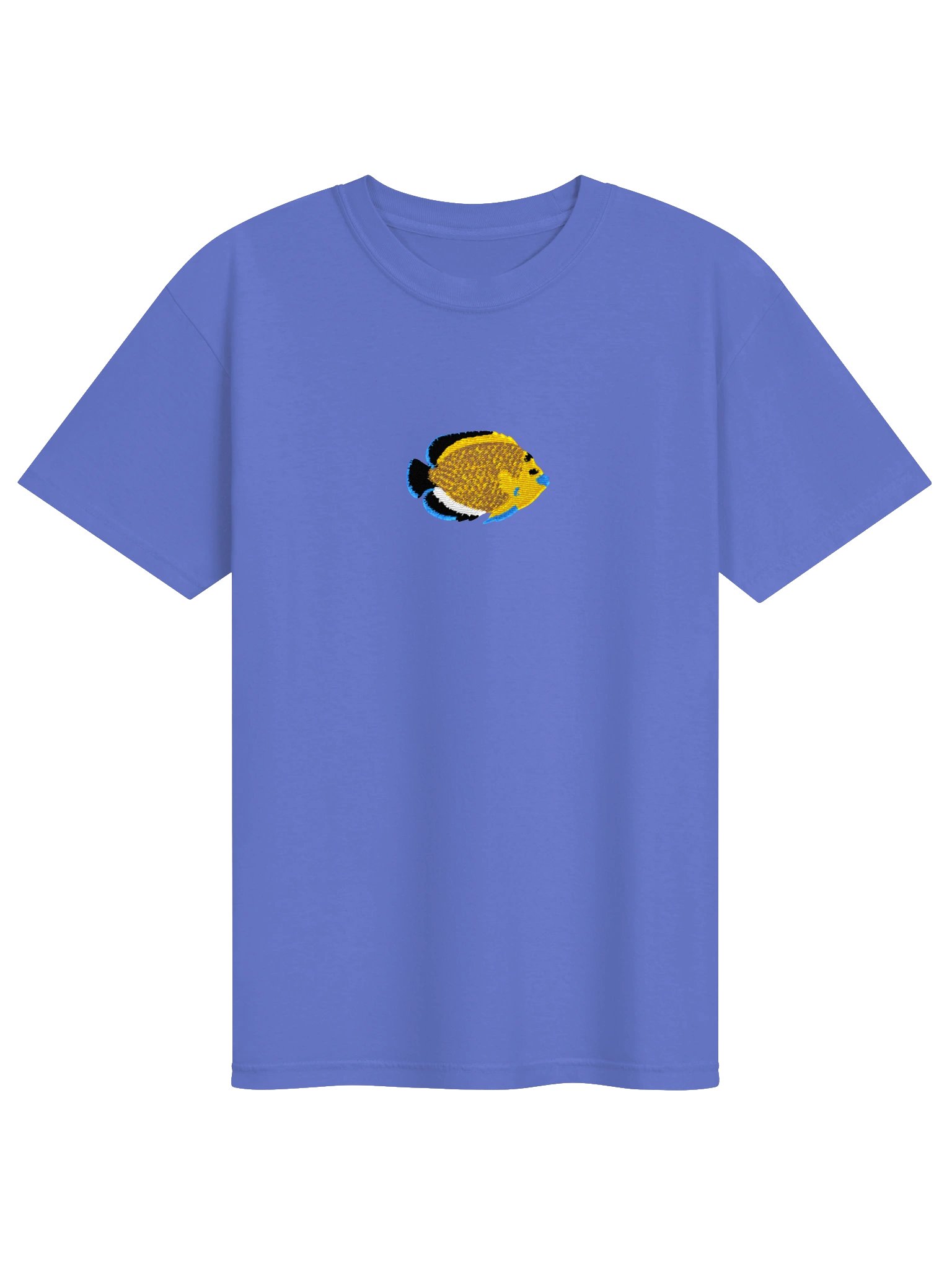 Goldflake Angelfish Embroidered Premium T-Shirt | Saltwater Reef Aquarium Fish & Marine Life Apparel product image (25)