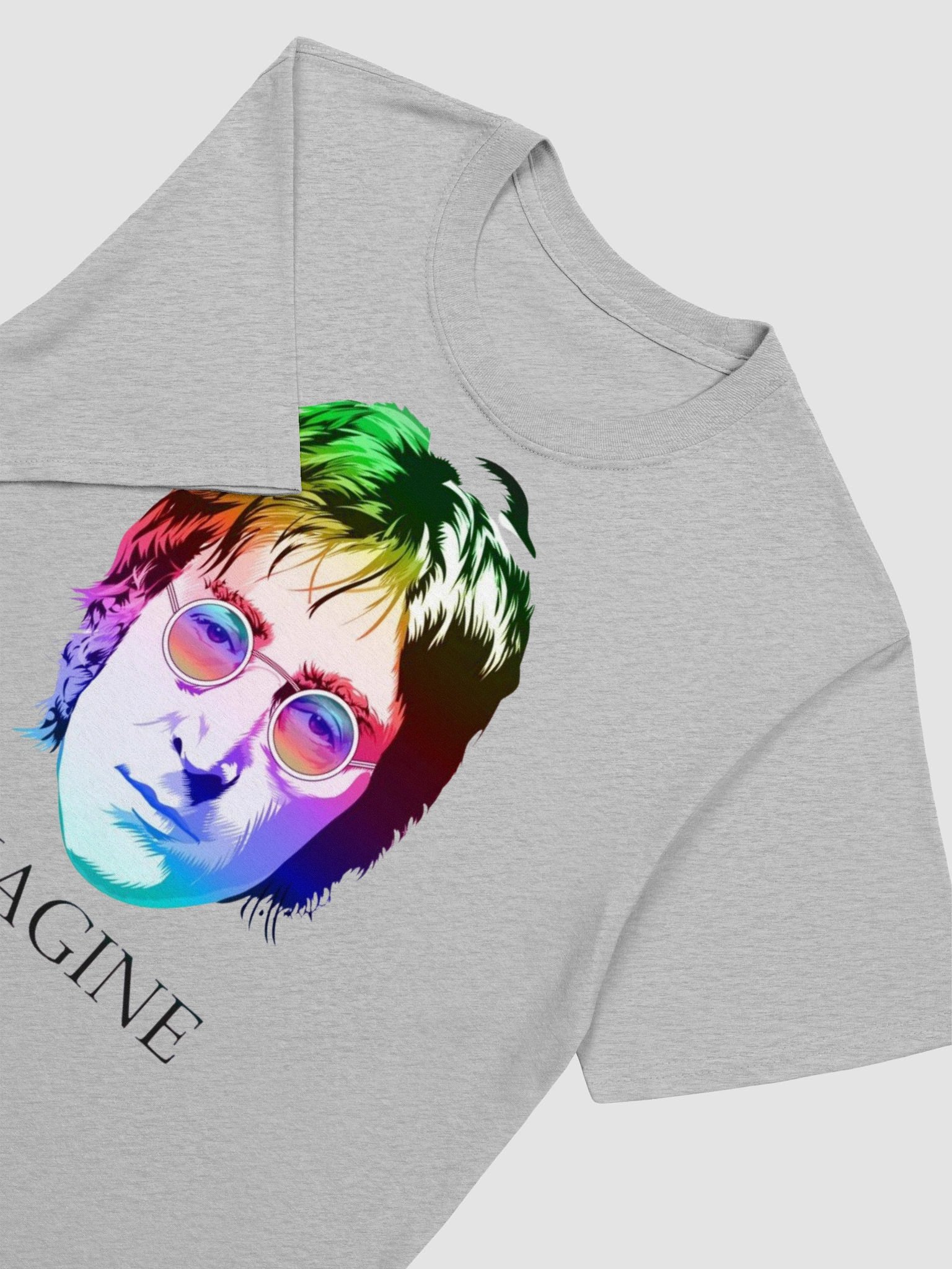 John Lennon Imagine T-Shirt | Colorful Portrait Art Graphic Tee | Iconic Music Legend Shirt product image (5)