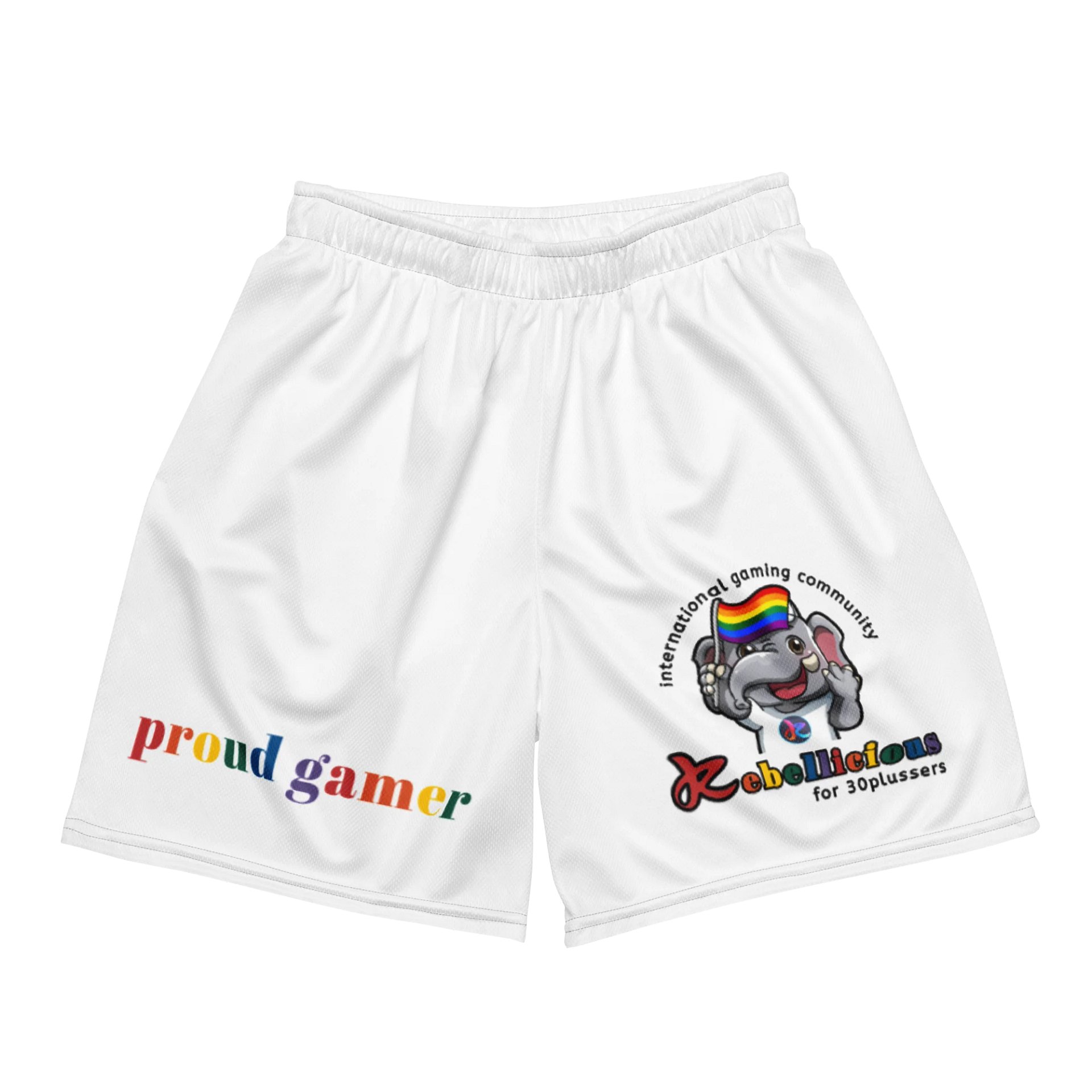Unisex Shorts Proud Gamer White product image (3)