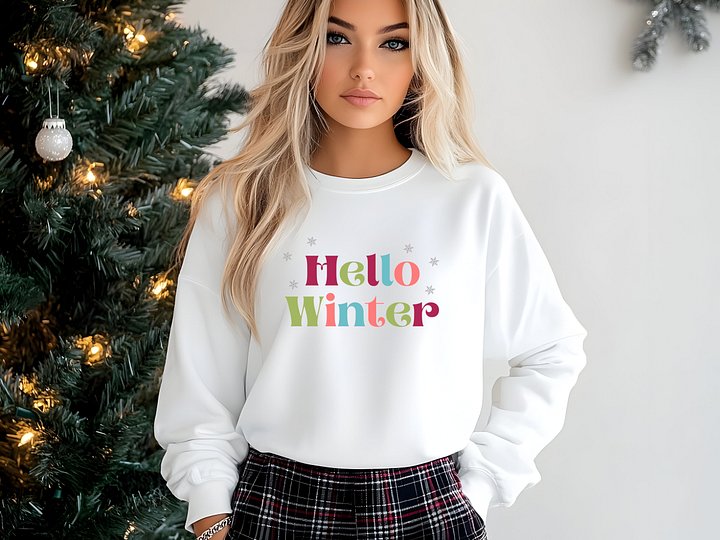 Hello Winter Playful Crewneck product image (1)
