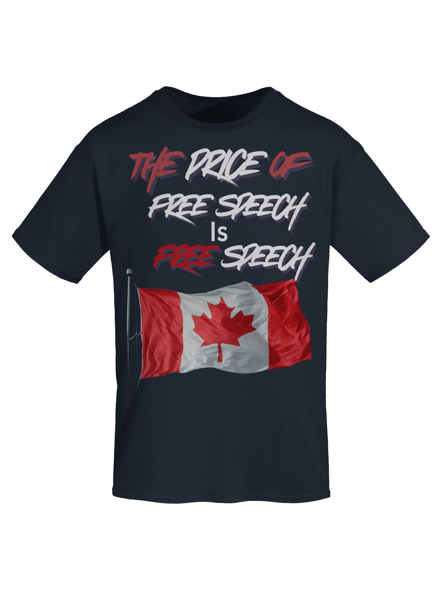 Canadian Free Speech Flag Tee product image (7)