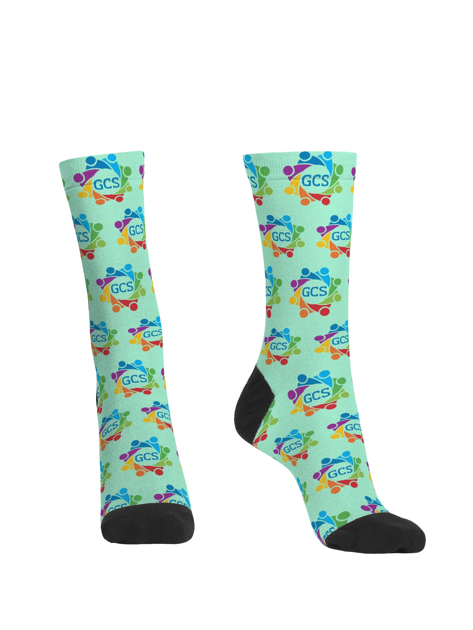 GCS Logo Pattern Crew Socks product image (2)