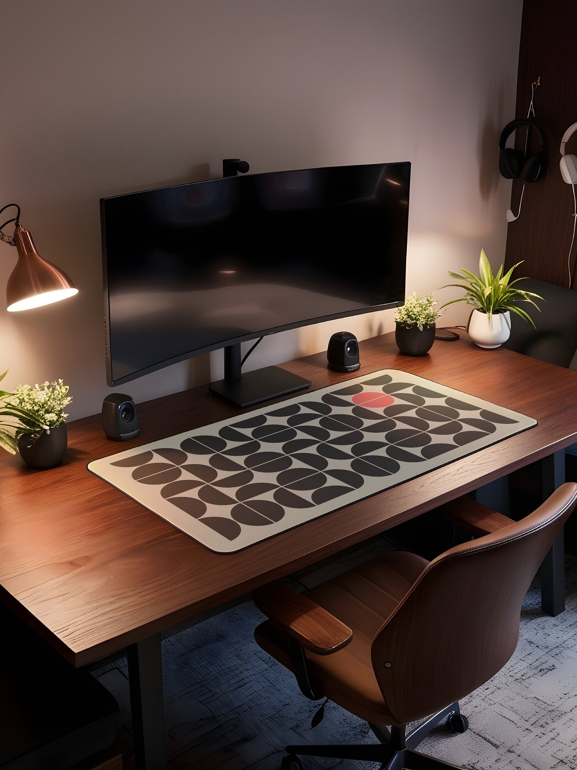 Desk Mat - Bauhaus Geometric Pattern product image (2)