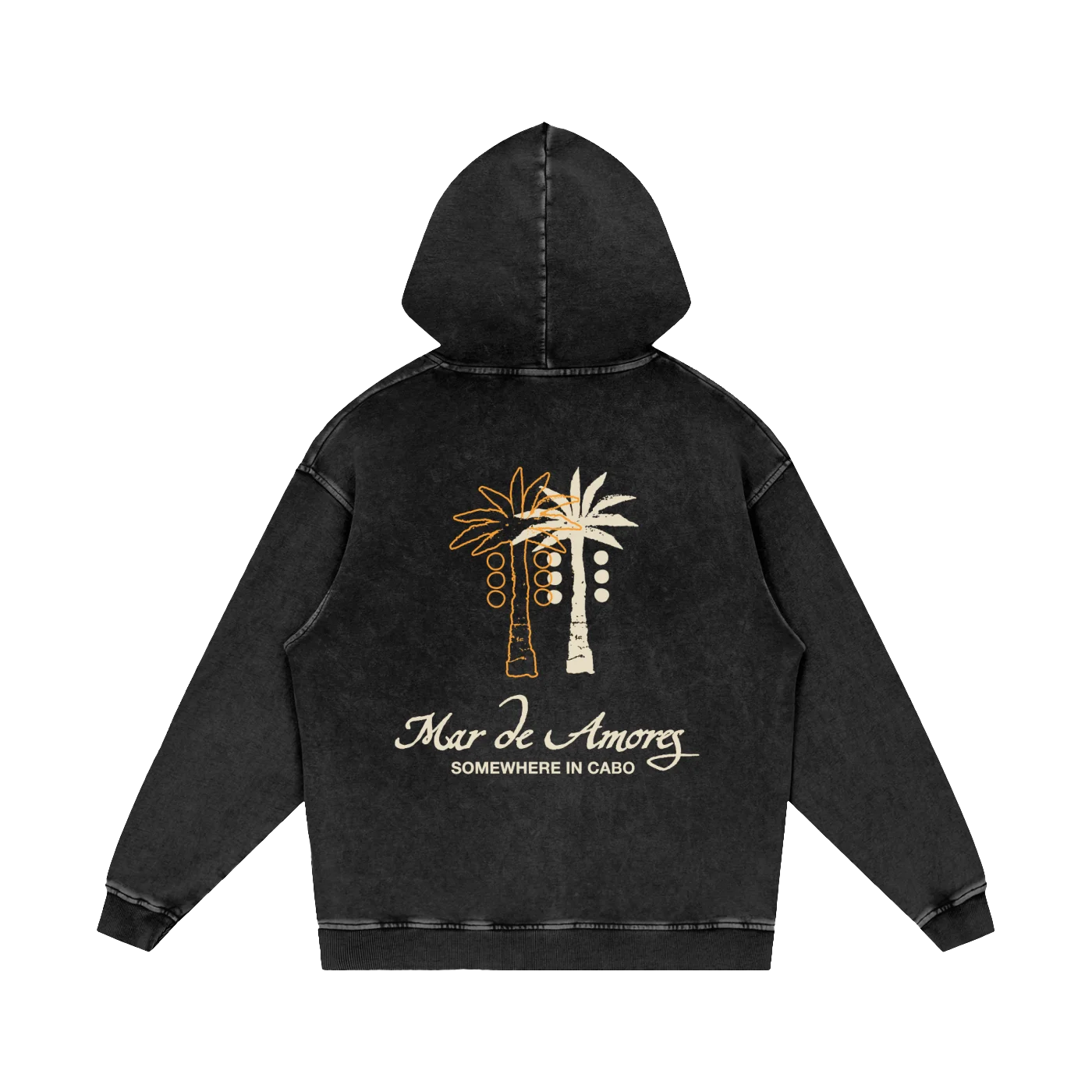 Mar De Amores Acid Wash Oversize Hoodie product image (1)