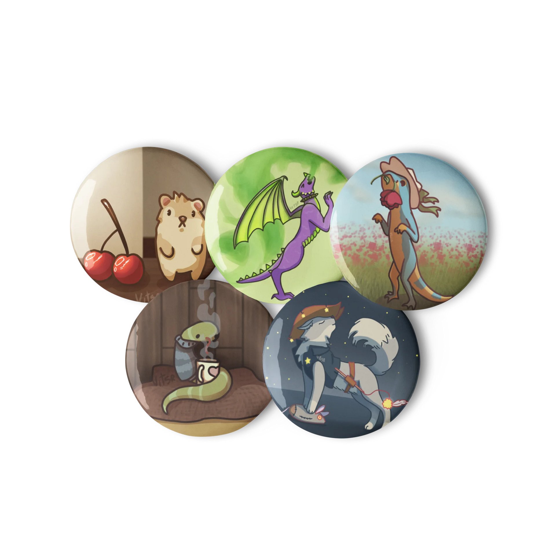 Cute and Silly Creatures Pin product image (3)