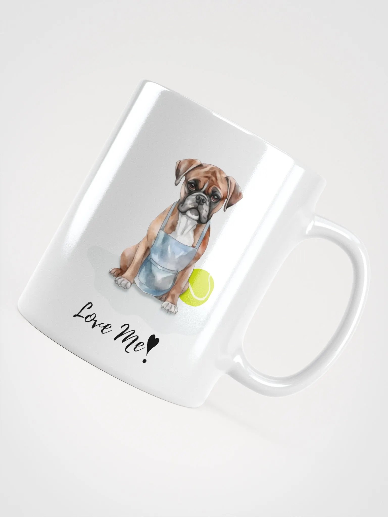 Apron Pup White Glossy Mug product image (10)