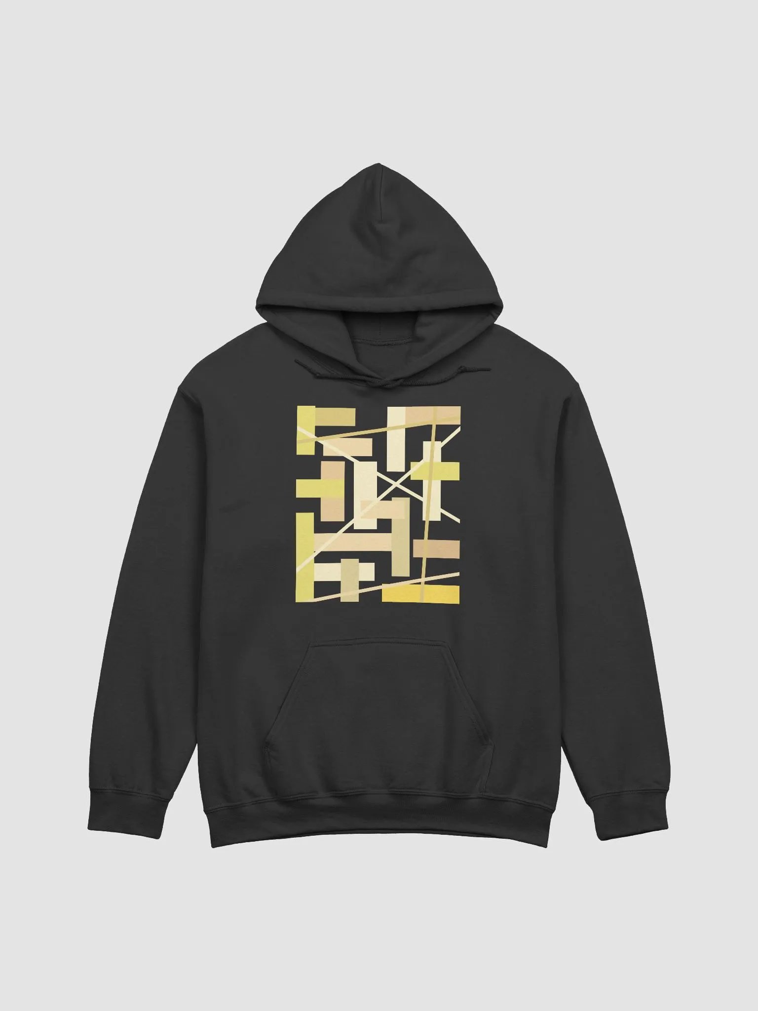 Black Background Golden Geometric Square Rectangle Line Pattern product image (1)