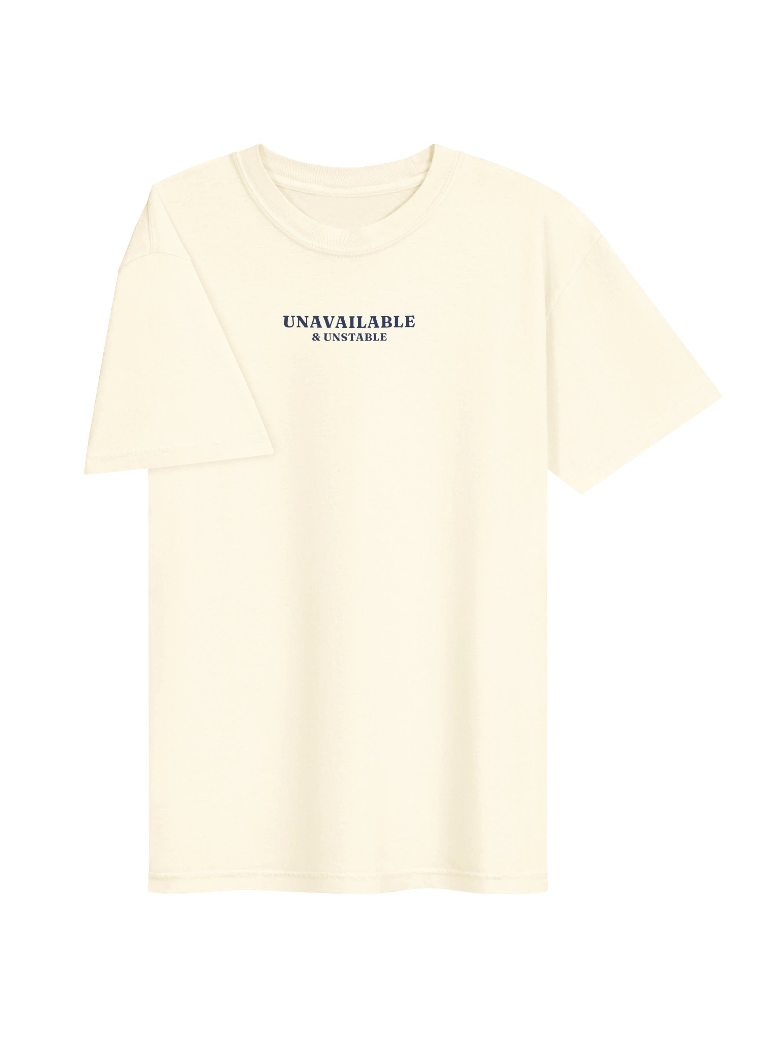 Unavailable & Unstable Tee (Ivory / Blue Jean) product image (3)