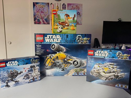 Getting ready to put these gems together! The duck was free! @lego #lego #starwars #starwarslego #fyp #fortourpage