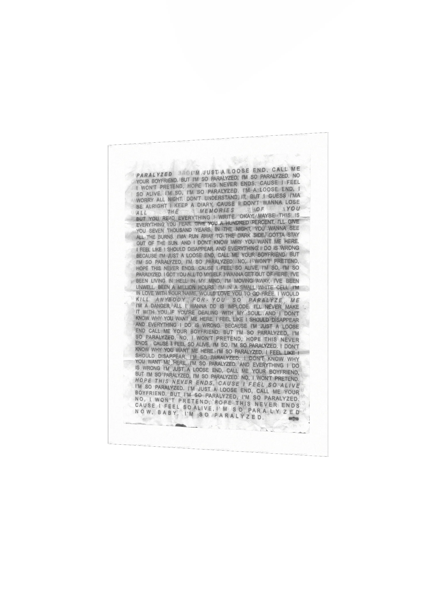 PARALYZED XEROX POSTER product image (4)
