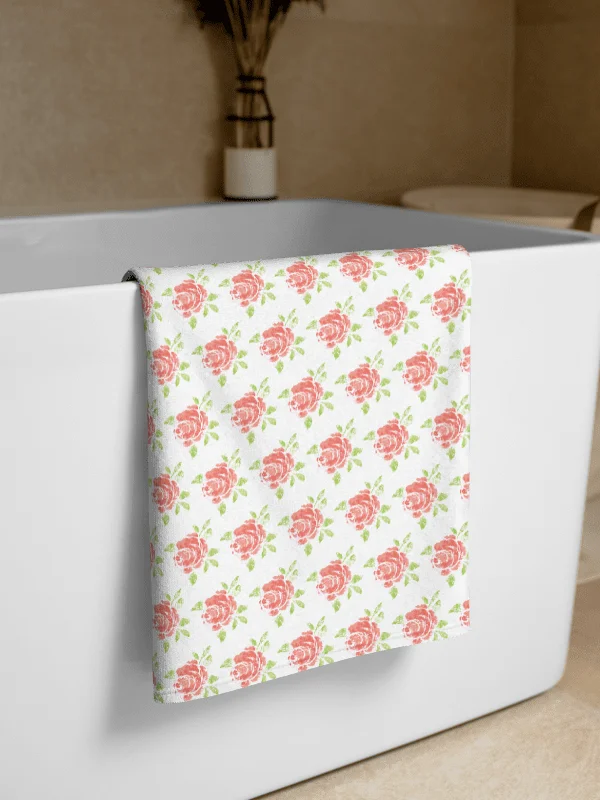 Rose Pattern Towel product image (2)