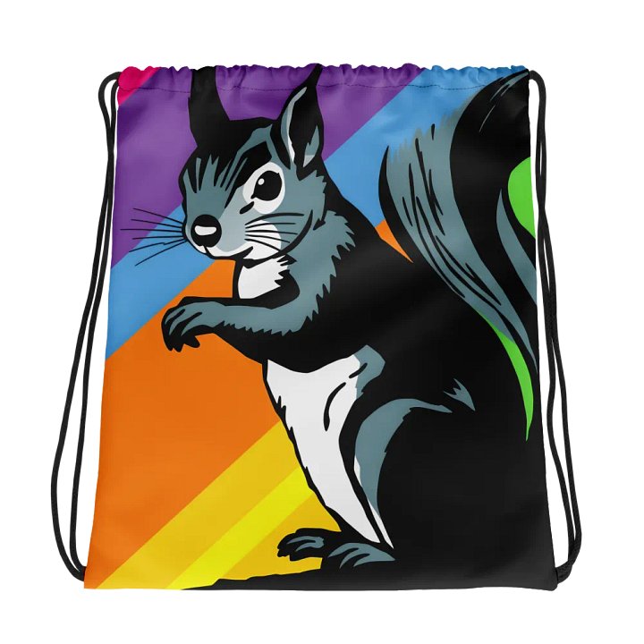 Vibrant Squirrel All-Over Drawstring Bag product image (1)