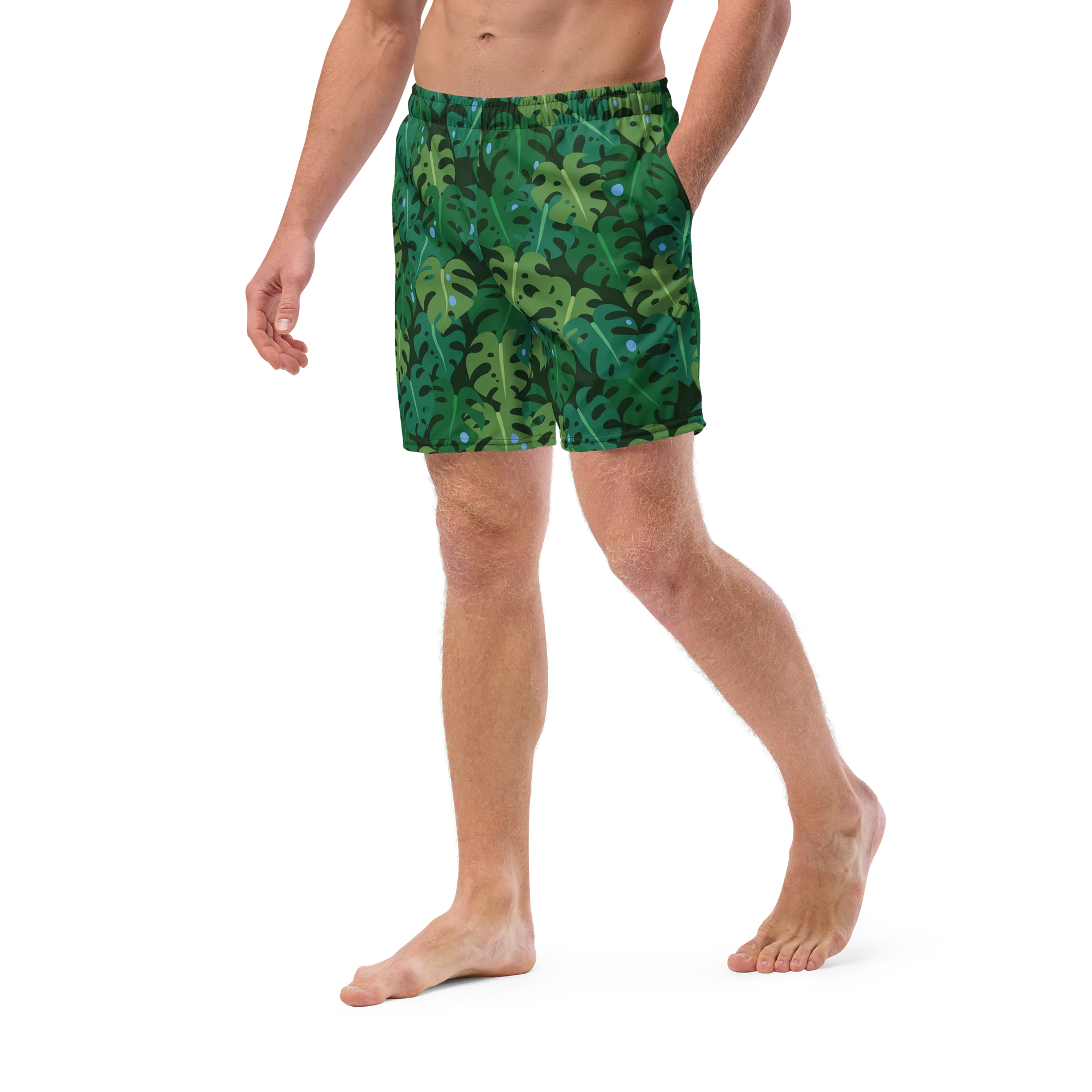 Jungle Leaves Swim Trunks product image (3)