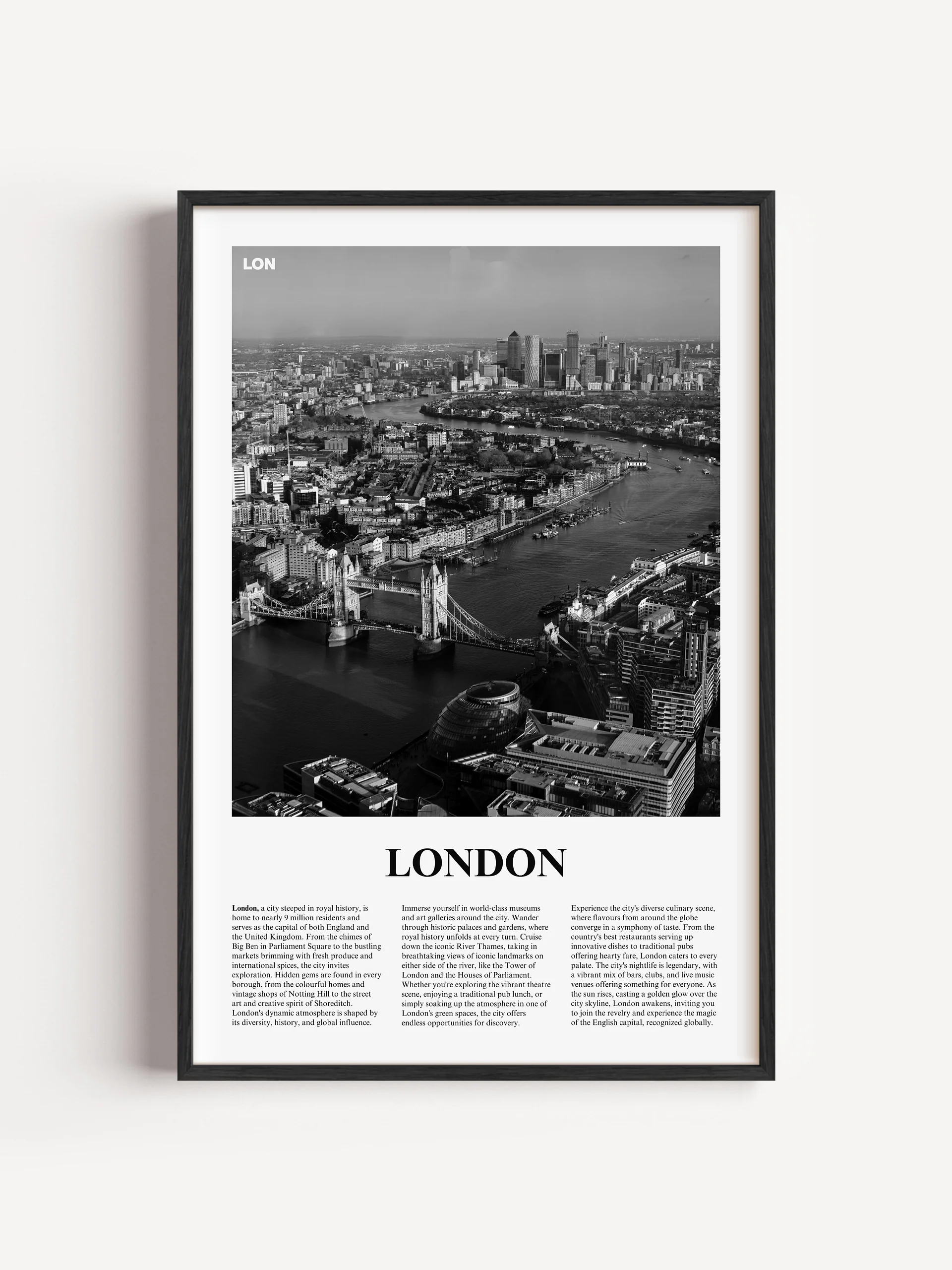 London 02 Newspaper Poster | Framed product image (17)