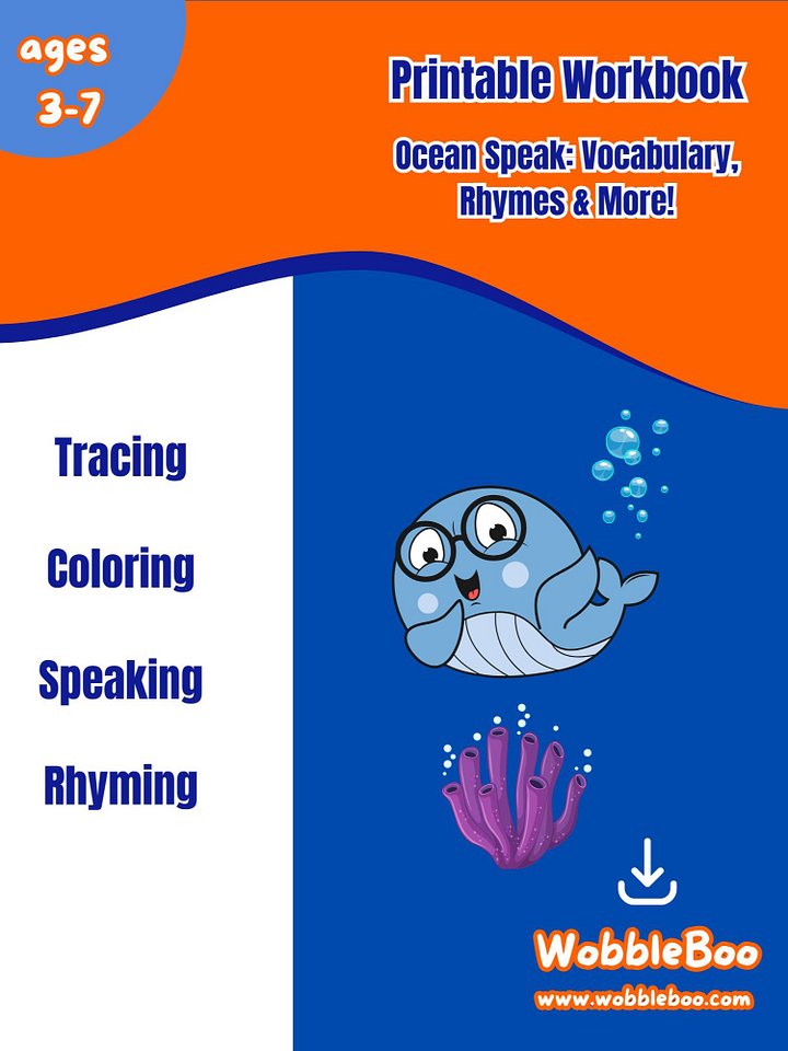 Printable Ocean Speak Worksheets product image (1)