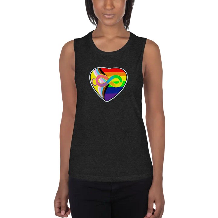 LGBTQIA+ & Autistic Pride Heart product image (1)