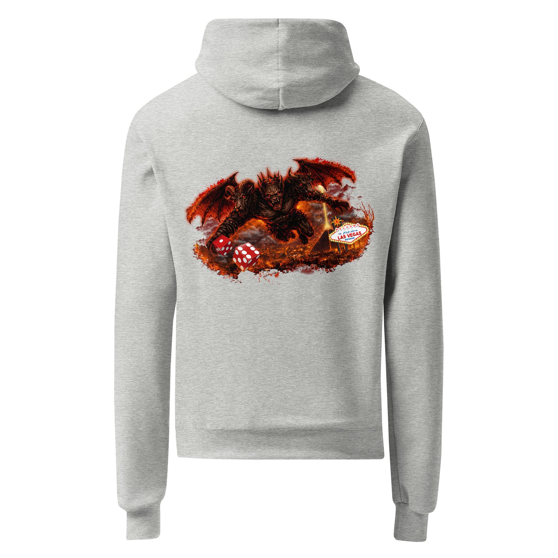Disadvantage Players Asmodeus Craps Champion Hoodie (Gray) product image (1)