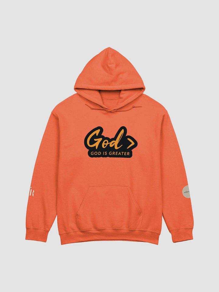 God > HOODIE - (ORANGE TEXT) product image (8)