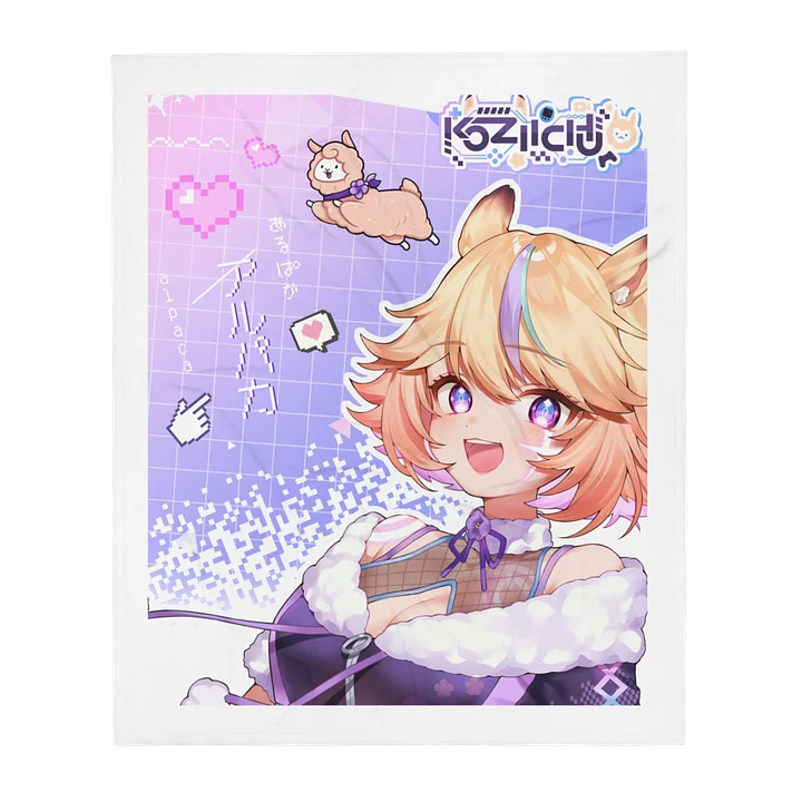 Kozii Alpaca VTuber Throw Blanket product image (2)