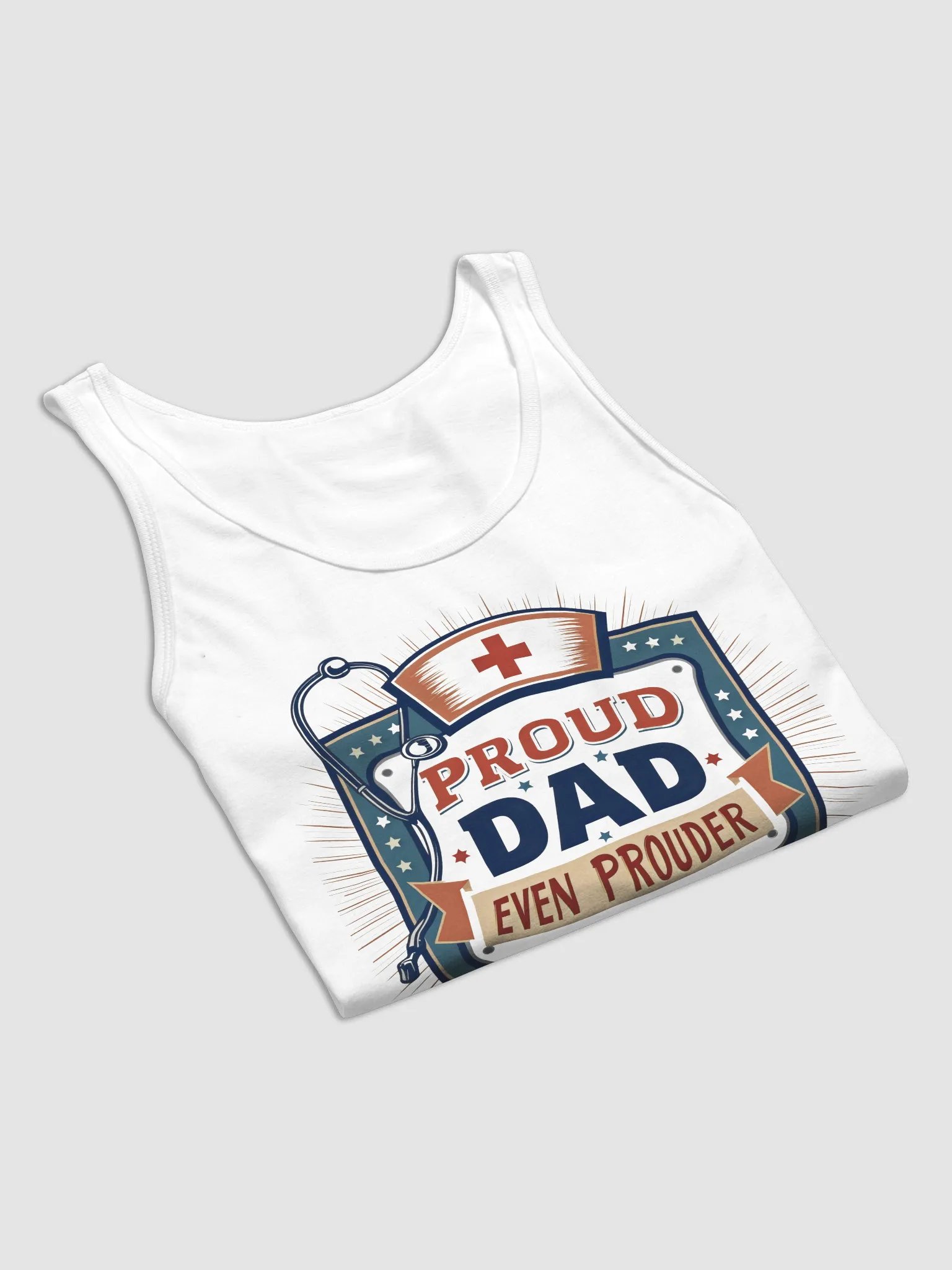 Proud Nurse Dad Shield Tank product image (23)